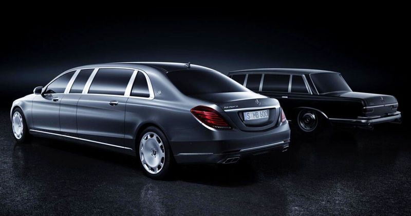 Angetrieben wird der Luxusliner von einem V-12-Biturbo, der aus sechs Litern Hubraum 390 kW/530 PS holt. Mit einer Länge von 6,50 Metern ist der Mercedes-Maybach Pullman noch einmal um einen Meter länger als die Mercedes-Maybach S-Klasse. (Foto: Daimler)