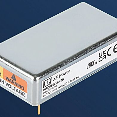 Figure 1: The form factor of the regulated 5W DC/DC high-voltage converters of the HRC05 series. (Image:XP Power)