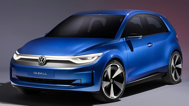 Die Studie VW ID 2 all weist auf das Serienmodell hin. (Bild: VW)