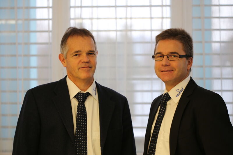 Teilhaber und Mitglied der Geschäftsleitung bei der Reiden Technik AG: Alex Sutter (links) und Ruedi Willimann. (Bild: Anne Richter, SMM)