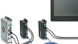 Bild 1: In der Anwendung weitläufiger Bedienlösungen funktioniert der KVM-Extender unabhängig vom eingesetzen Rechnerbetriebssystem. (Bild: Phoenix Contact)