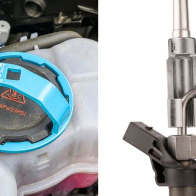 Die neuen Spezialwerkzeuge von Hazet: Lösewerkzeug für Kühlmittel-Deckel  und Einspritzleitungsschlüssel-Satz. (Bild: Hazet)