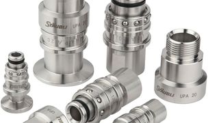 Stäubli präsentiert auf der Achema seine Kupplungsbaureihen. (Stäubli)