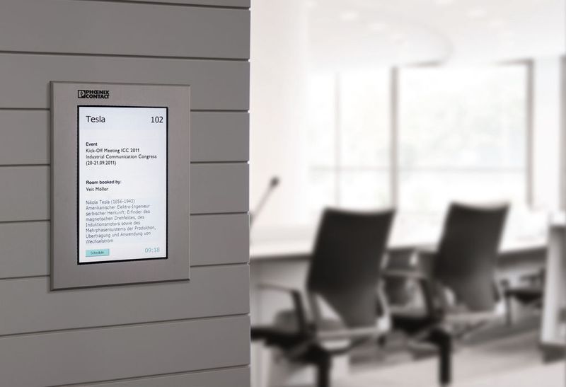 Tageslichtlesbarer Door-Player für Smart-Home- und Office-Anwendungen.  (Bild: Phoenix Contact)
