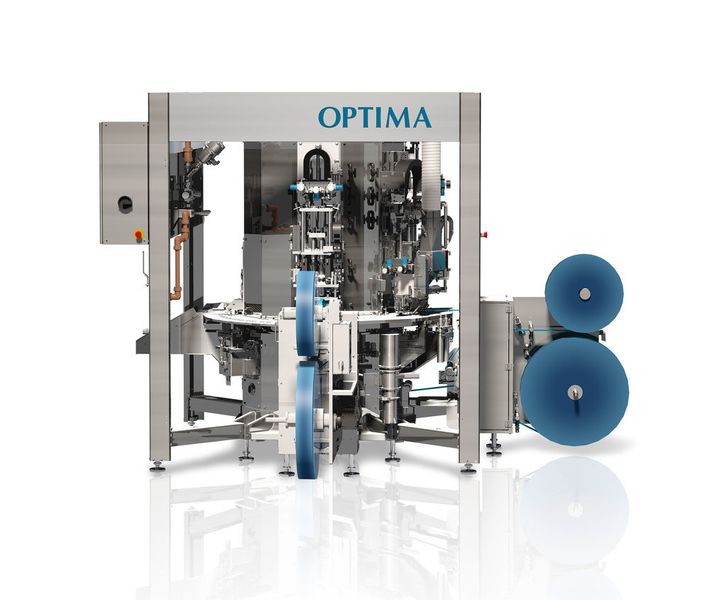 Einsteigern in den Getränkekapsel-Markt ermöglicht die kompakte Rundläufermaschine Optima CFR einen schnellen Produktionsstart (Optima)