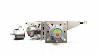 Beim robusten, kompakten Seilzugsensor SL00-R von FSG ist die Montage eines Drehgebers auf beiden Seiten des Gehäuses möglich, mit Seilabzug wahlweise nach links oder rechts. (Bild: FSG Fernsteuergeräte Kurt Oelsch GmbH)