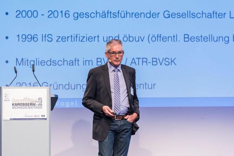 Gerd Vogel, Sachverständiger, machte auf Kalkulationsunterschiede bei DAT und Audatex aufmerksam. (Wengel)
