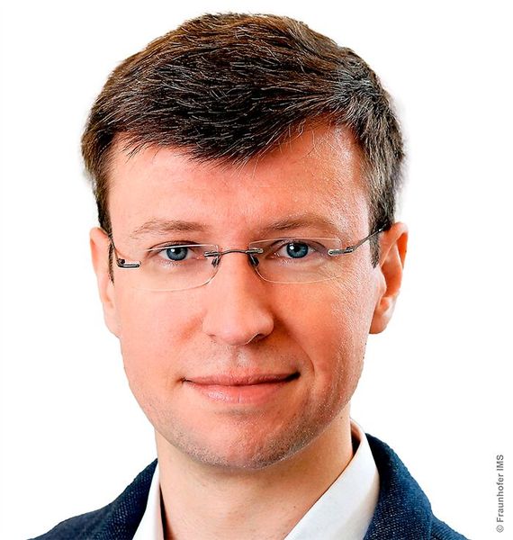 Prof. Dr.-Ing. Karsten Seidl ist seit Oktober 2018 Geschäftsfeldleiter Health am Fraunhofer Institut für Mikroelektronische Schaltungen und Systeme (IMS) und Professor für Mikro- und Nanosysteme für die Medizintechnik an der Universität Duisburg-Essen. Er beschäftigt sich mit der Entwicklung von smarten Sensorsystemen für medizinische Implantate, für die In-vitro-Diagnostik der nächsten Generation und für nicht-invasive Healthcare Anwendungen. Seit 2016 ist er Co-Sprecher des DGBMT Fachausschusses „Aus- und Weiterbildung – BMT im Studium“ und seit 2021 Sprecher des Fachausschusses „Mikro- und Nanosysteme“. (Bild: Fraunhofer IMS)