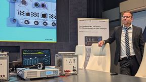 Leistungsmesstechnik: Yokogawa hat den Präzisions-Leistungsanalysator WT1500 im Juli in München offiziell vorgestellt. (Bild: Hendrik Härter / ELEKTRONIKPRAXIS)