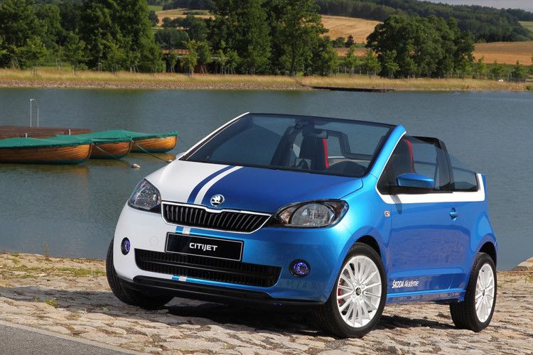 Die Azubi-Projekte gibt es seit dem Jahr 2014, als der Citijet entstand. Als Basis nutzte der Skoda-Nachwuchs dafür den Kleinstwagen Citigo. (Foto: Skoda)