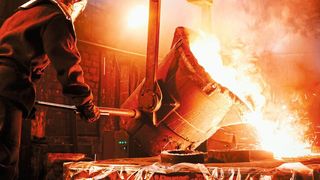 Genaues Positionieren ist auch in der Stahlindustrie kein Problem, denn die Messgetriebe halten den hohen Temperaturen stand. (Bild: Panksvatouny - stock.adobe.com)