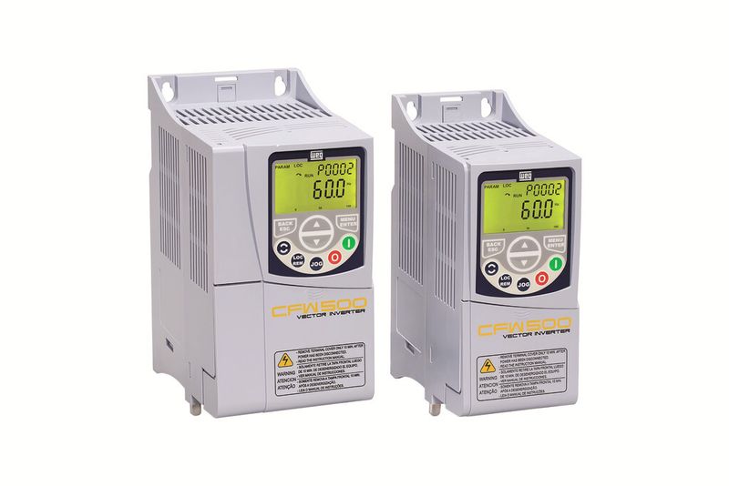 Sind für eine Vielzahl von Lösungen ausgelegt: Frequenzumrichter mit Mikro-SPS an Bord. (WEG)