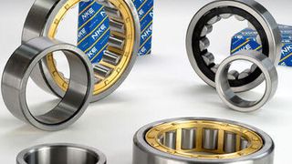 Innen- und Außenringe der einreihigen Zylinderrollenlager lassen sich getrennt montieren, was die Montage der Lager vereinfacht. (Bild: NKE)