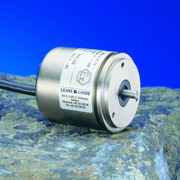 Der eigensichere Inkrementaldrehgeber 632 ATEX von Leine + Linde entspricht der Schutzklasse Ex II 1 G EEx ia IIC T4 und der Schutzart IP 65. Bild: Leine & Linde (Archiv: Vogel Business Media)