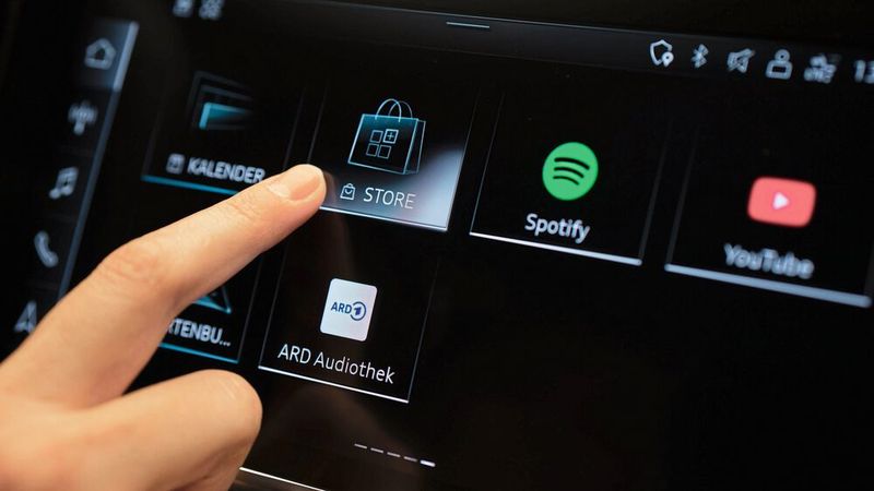 Infotainment-Bildschirm von Audi.(Bild:  Audi)