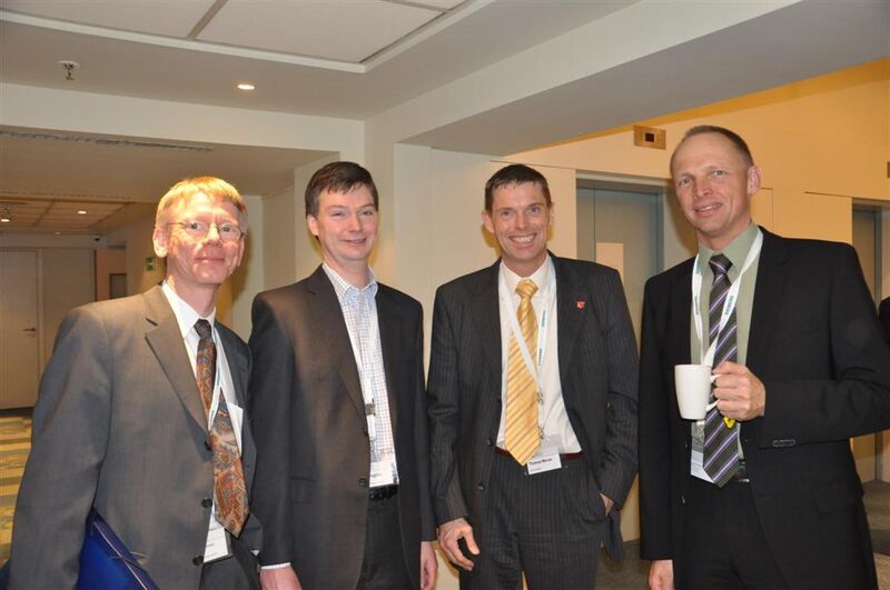 from left to right: Ulrich Künzli, Branch Manager at MTL Instruments GmbH and Roger Highton, Senior Product Manager at MTL Instruments Group plc and Thomas Menze, Consultant at SPPC GmbH and Ernst Flemming, Market Segment at Manager Softing AG  (Picture: M.Henig/PROCESS)
