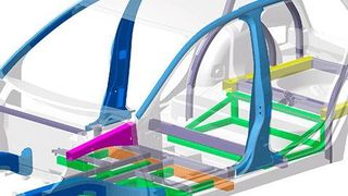 Dow Automotive Systems entwickelte im Rahmen des vom Bundesministerium für Bildung und Forschung geförderten Projekts “Light eBody” (2011 – 2014) valide Materialmodelle zum Einsatz von unterschiedlichen Klebstofftypen als Verbindungstechnologie im Leichtbau (Bild: IKA RWTH Aachen)