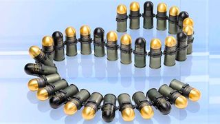 Der Industriekonzern Diehl aus Nürnberg erholt sich von der Coronaplage. Der Umsatz steigt wieder, angetrieben auch von der Aufrüstung. Diehl stellt Lenkflugkörper her, wie das Luftabwehrsystem Iris-T, aber auch 40-Millimeter-Granaten (Bild). (Bild: Diehl)