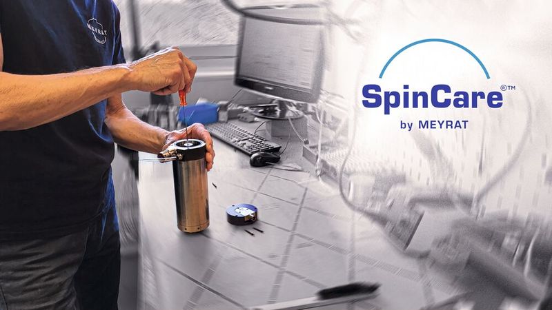 Pour toutes les broches fabriquées en interne, Meyrat propose un service après-vente efficace et professionnel, appelé SpinCare.   (Source :Meyrat)