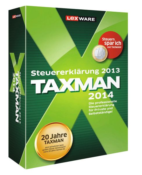 5x Software Taxman von Lexware – UVP jeweils 39,90 Euro (Bild: Lexware)