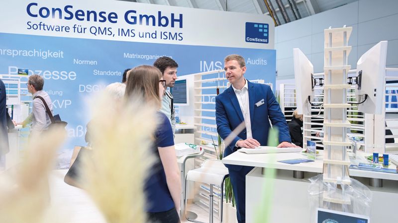 Softwareentwickler ConSense präsentiert auf der it-sa 2026 die Softwarelösung ConSense GRC zum Aufbau eines effizienten und transparenten ISMS.(Bild:  ConSense)