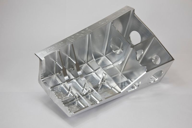 Structural component: Machined in two hours and 15 minutes with hyperMILL. 
 (OPEN MIND)