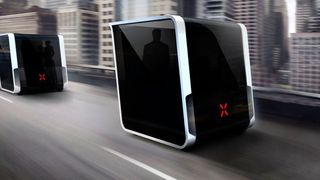 Next Future Transportation entwickelt Pods, die einzeln fahren können – sich aber auch zusammenschließen und so eine Art Bus bilden können. Das modulare Transportsystem soll vor allem für mehr Effizienz sorgen.  (Next Future Transportation)