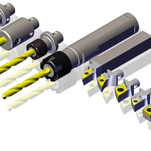 Neues, modulares Schnellwechselsystem Swiss-Micro für den Werkzeugwechsel beim Langdrehen von Swiss Tools Systems AG. 