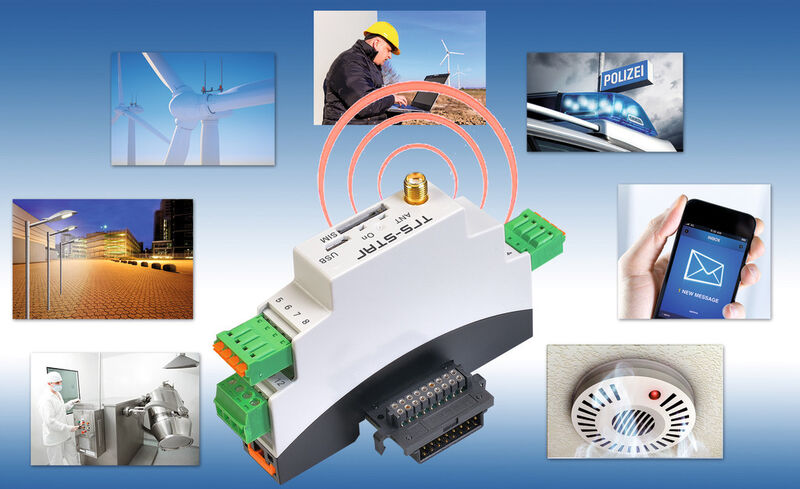 Smart GPRS Datagateway: Die universal angelegt Systemarchitektur adressiert zahlreiche M2M-Applikationen wie Fernübertragung von Sensormesswerten und Fernüberwachung, etwa von Photovoltaik-Anlagen. (Bild: TRS-Star)