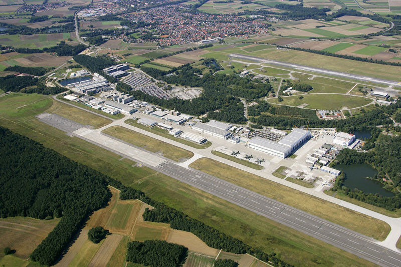 Das Militärische Luftfahrtzentrum von Cassidian in Manching bei Ingolstadt. (Cassidian)