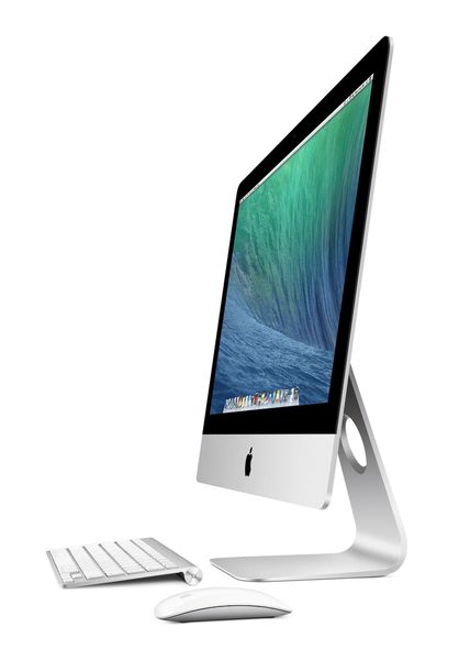 Flachmann: Die aktuelle iMac-Generation zeichnet sich vor allem durch ein extrem dünnes Gehäuse aus. (Apple)