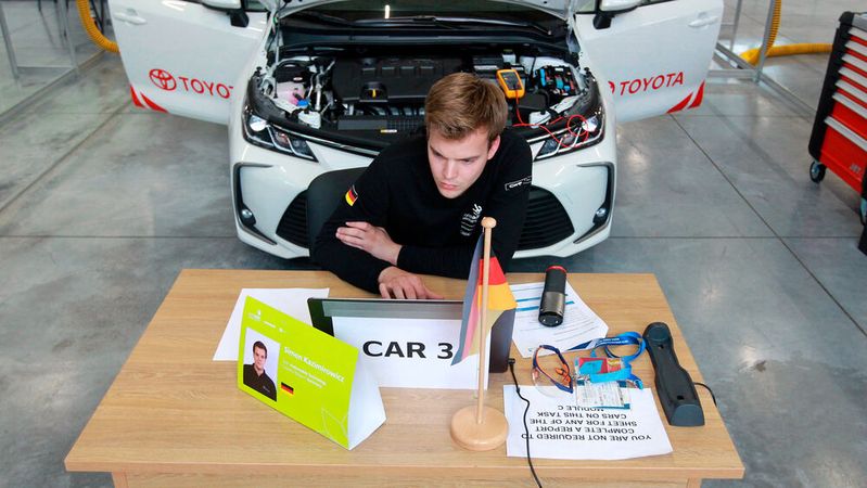 Simon Kazimirowicz bei den Worldskills 2019 in Kazan.