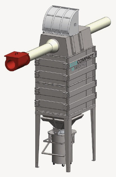 Filteranlage mit flammenloser Druckentlastung und Rückschlagklappe (Bild: Rembe)