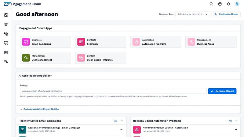 Mit der SAP Engagement Cloud treibt SAP seine Enterprise Engagement Strategie voran.(Bild:  SAP)