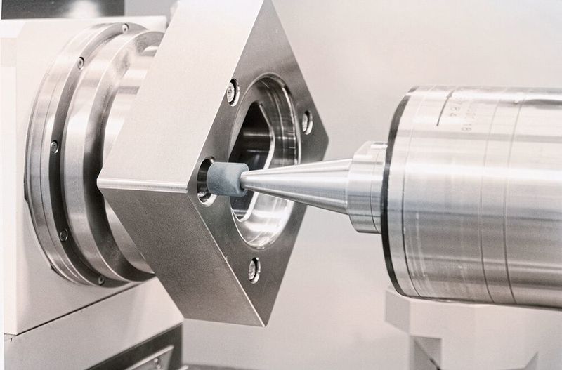 Eine Danobat-Schleifmaschine beim präzisen Inneschleifen eines Werkstücks. (Danobat)