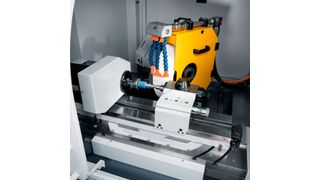 The machine is ideal for the production of many small shafts and pinions in medium quantities. (Source: Emag)