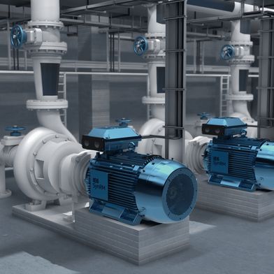 Die IE6-SynRM-Motoren von ABB sind jetzt in großen Baugrößen für einen Leistungsbereich von 110 bis 450 kW erhältlich. (Bild: ABB)
