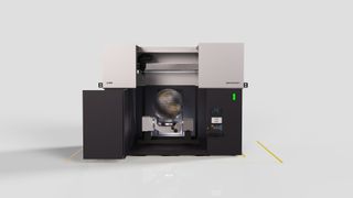 Die neue arc80X von Gefertec kann Bauteile bis zu acht Kubikmeter mittels Wire Arc Additive Manufacturing herstellen. (Bild: Gefertec )