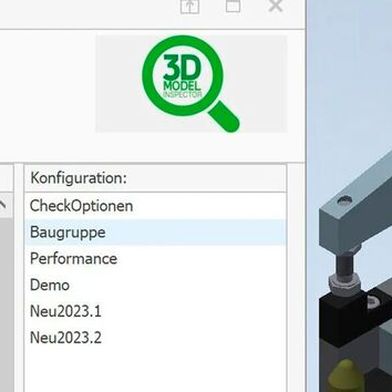 Der 3D Model Inspector prüft automatisiert Bauteile, Baugruppen und Zeichnungen anhand von Konstruktionsstandards. (Bild: Contelos)