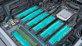 SATAe sollte die Lücke zwischen SATA- und PCIe-Schnittstellen schließen, wurde dann aber vom M.2-Standard abgelöst. (Bild: Midjourney / KI-generiert)