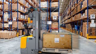 Elf autonome Transportfahrzeuge sind in Zukunft für den Materialfluss bei Sauer in Föritztal zuständig. (Sauer)