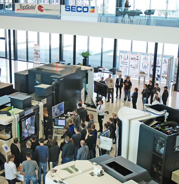 Über 80 Teilnehmer informierten sich in Theorie und Praxis am Seco Tool Seminar im DMG Mori Technologiezentrum. (Bild: Seco Tools)