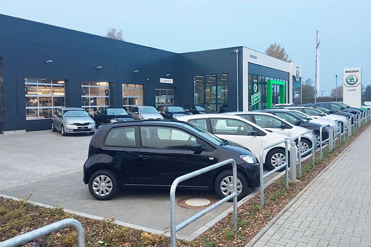 In Itzehoe hat das Autohaus Eskildsen seinen Skoda-Betrieb verlegt und neu gebaut. (Foto: Eskildsen)