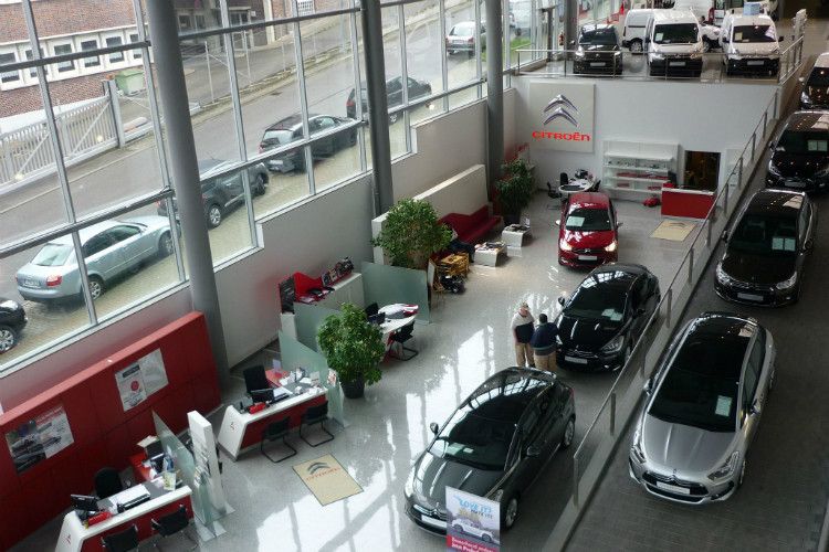 Das neue Gebäude bietet Platz für die Präsentation von 50 Neuwagen. (Foto: Citroën)