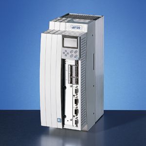 Bild 1: 9300 Servo PLC: Die Servoregler der Reihe 9300 Servo PLC verfügen über eine integrierte Antriebssteuerung, frei programmierbar in den Sprachen der IEC 61131-3. Bilder: Lenze/SAR Elektronik