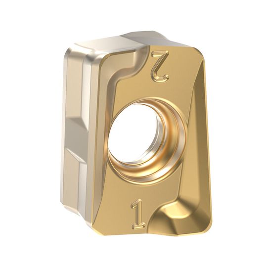 The optimized geometry of the Double Turbo 11 ensures clean, accurate cuts on machines with lower horsepower.(Source:  Seco)