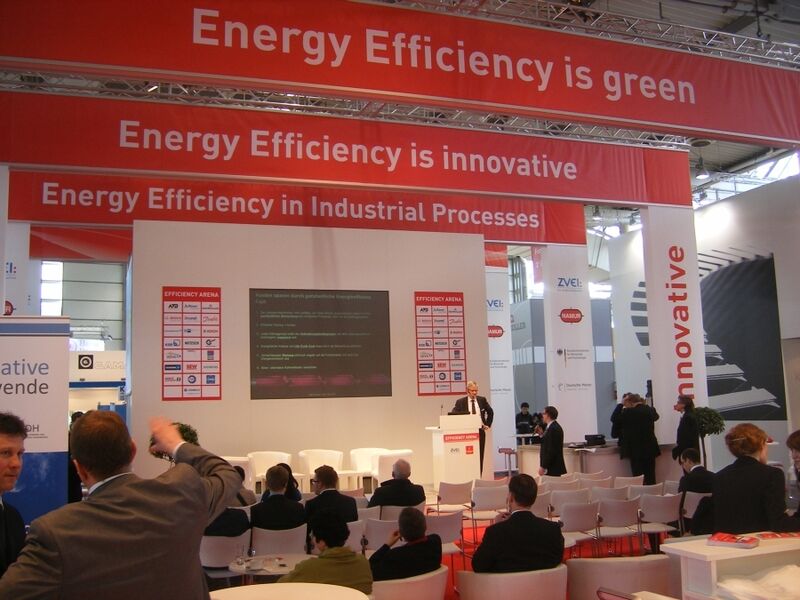 Blick in die Energy Efficiency Arena während eines Vortrags. (Bild: Back/PROCESS)