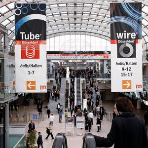 Wire und Tube erstrecken sich in diesem Jahr erstmals über mehr als 100 000 m2. 