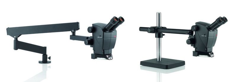 Vorkonfigurierte Systeme für einfache Bedienung bei besten optischen Resultaten: das Leica A60 S mit Schwenkarm und das Leica A60 F mit Flexarm.  (Bild: Leica Microsystems)