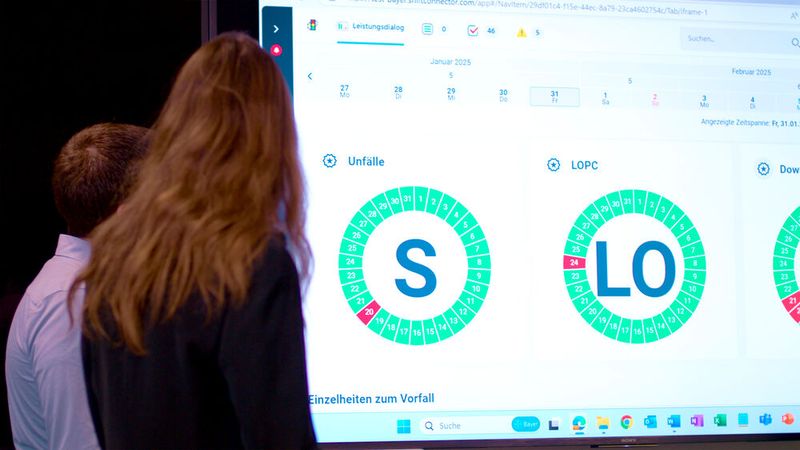 Simon Leutz und Daniela von Hunefeld, Standortleitung, DSFP Charlottenburg (Bild: , Bayer)